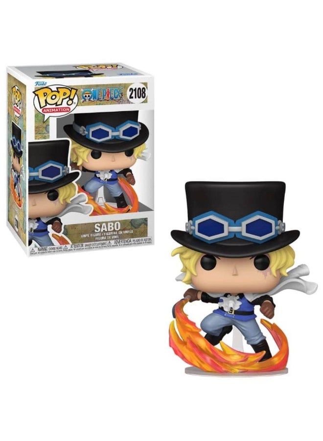 Funko فانكو بوب! أنيميشن ون بيس سابو يهاجم بأنبوب تمثال فني (12.2 سم) - Image 2